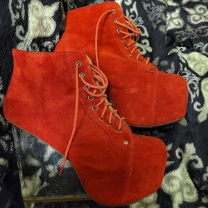 Jeffrey Campbell Dina suede booties